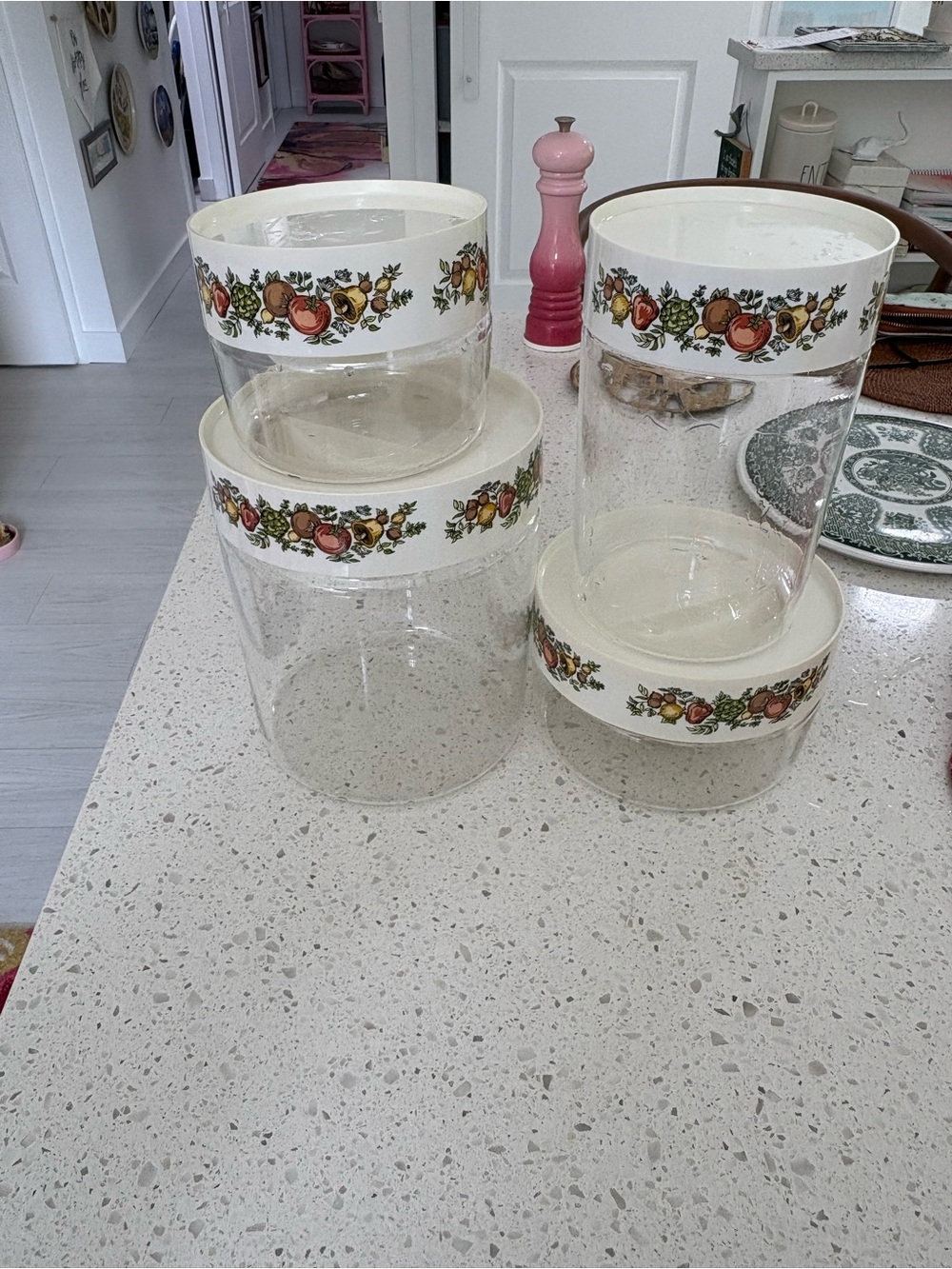 Pyrex Slice of Life Canister set.